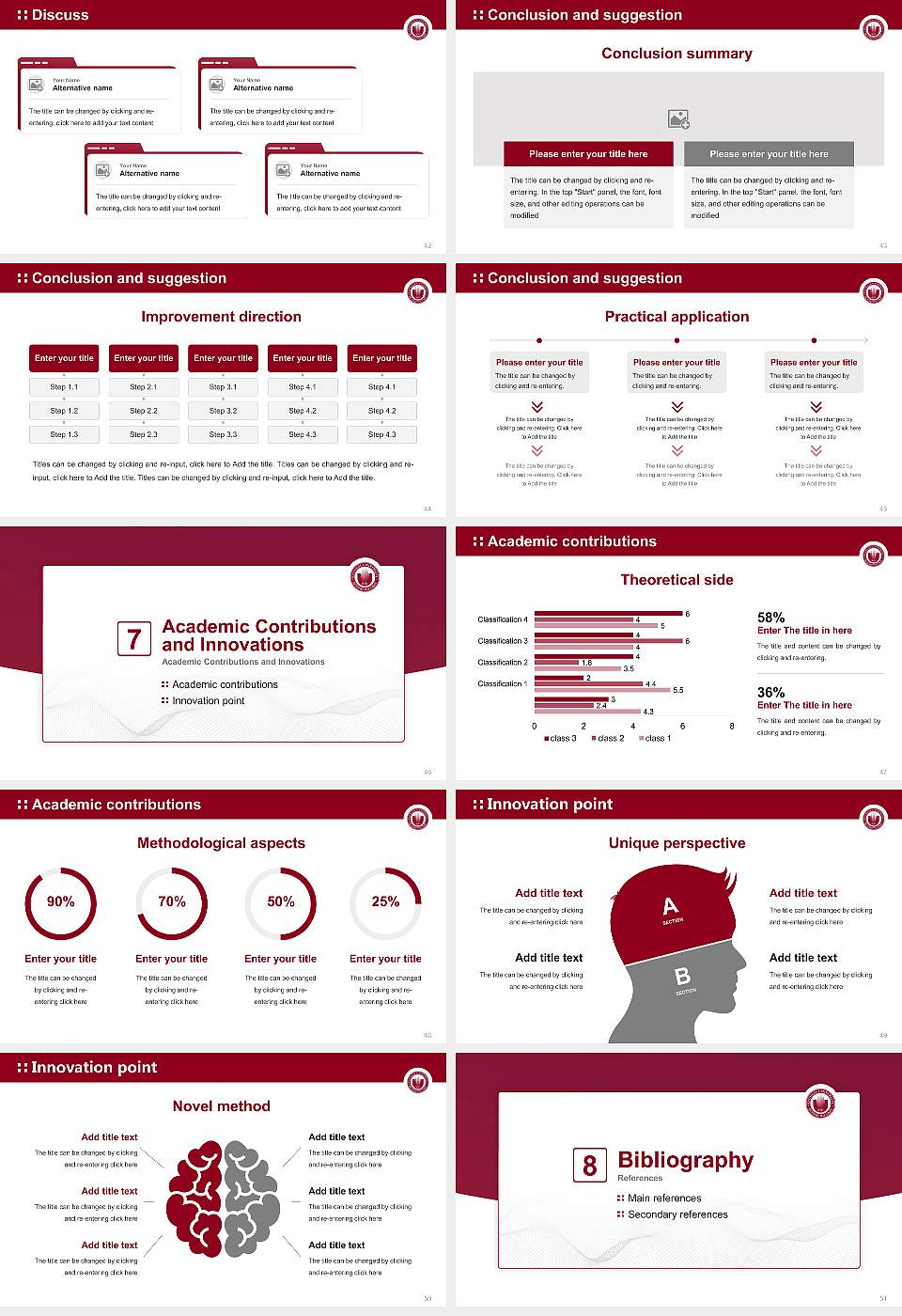 Kyungil University Graduation Thesis Defense PPT Template16:9 ratio PPT effect preview image6