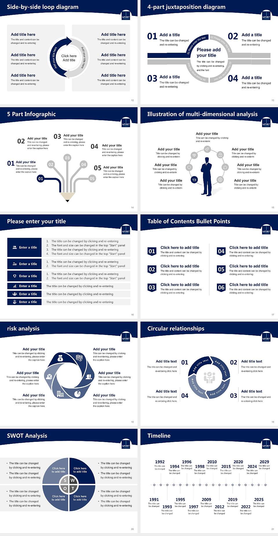 Ulsan National Institute of Science and Technology Academic Presentation/Research Findings Report PPT Template4:3 ratio PPT effect preview image3