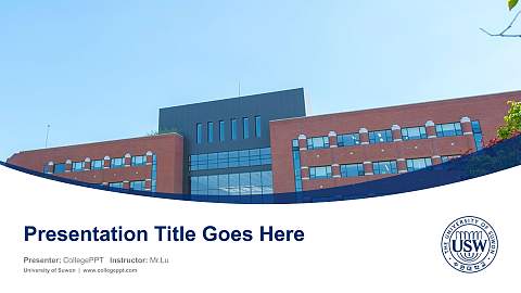 University of Suwon Course/Courseware Creation PPT Template