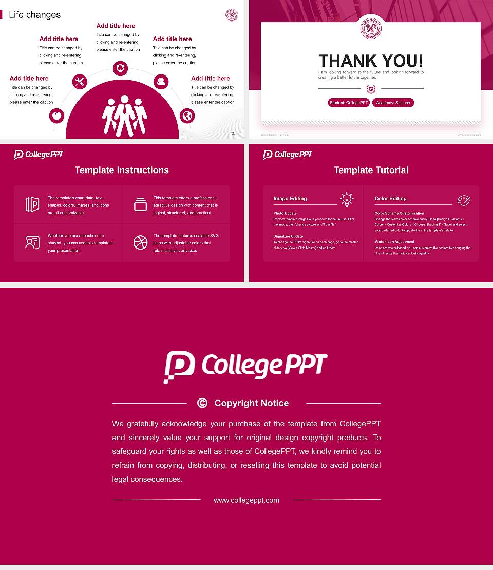 Seoul Jangsin University National Scholarship Defense PPT Template16:9 ratio PPT effect preview image4