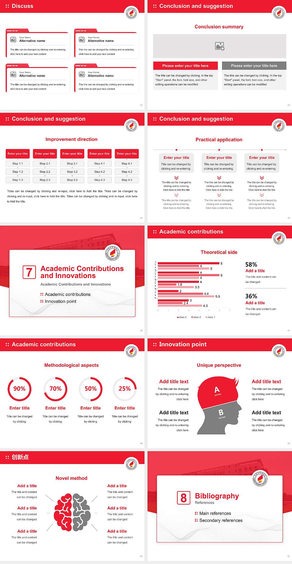 Suwon Women’s University Graduation Thesis Defense PPT Template4:3 ratio PPT effect preview image6