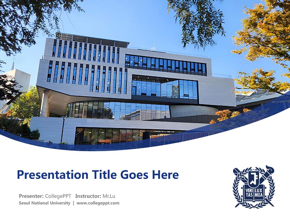 Seoul National University Course/Courseware Creation PPT Template4:3 ratio PPT effect preview image5