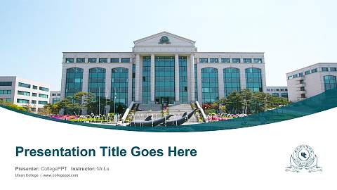 Ulsan College Course/Courseware Creation PPT Template