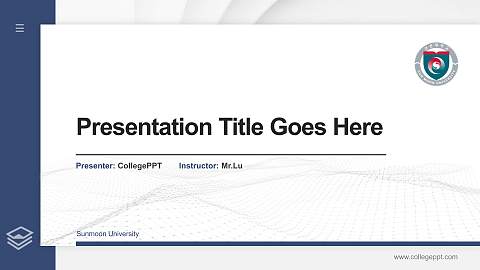 Sunmoon University Thesis Proposal/Graduation Defense PPT Template
