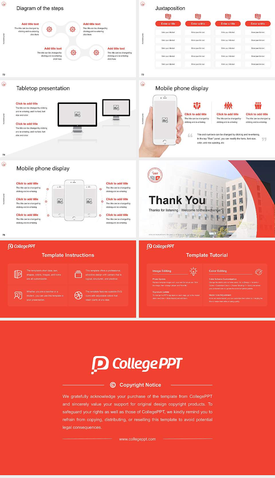 University of Science & Technology Competition/Entrepreneurship Contest PPT Template16:9 ratio PPT effect preview image9