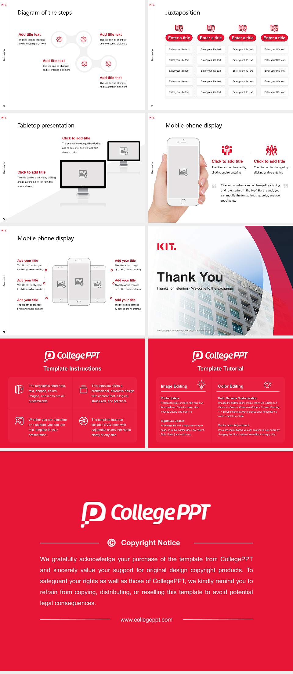Kyungnam College of Information and Technology Competition/Entrepreneurship Contest PPT Template4:3 ratio PPT effect preview image9