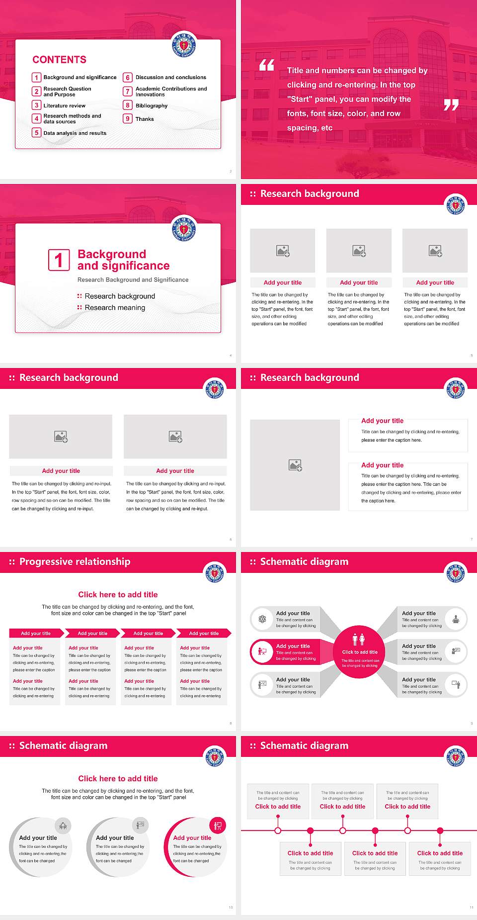 Luther University Graduation Thesis Defense PPT Template4:3 ratio PPT effect preview image2