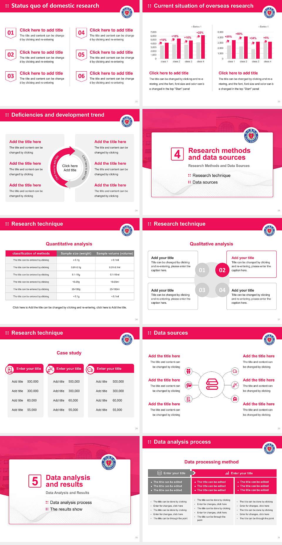 Luther University Graduation Thesis Defense PPT Template4:3 ratio PPT effect preview image4