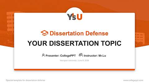 Youngsan University Graduation Thesis Defense PPT Template