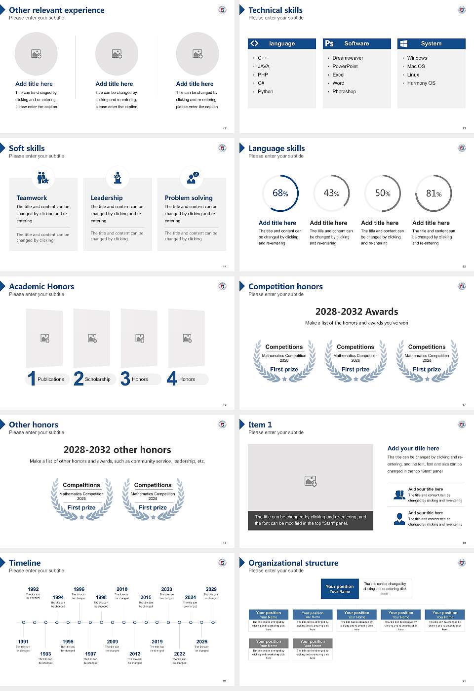 Wonkwang Health Science College Resume PPT Template16:9 ratio PPT effect preview image3