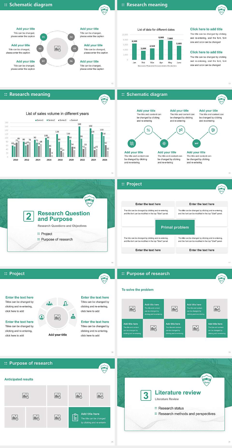 Aoyama Gakuin University Graduation Thesis Defense PPT Template4:3 ratio PPT effect preview image3