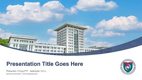 Sunmoon University Course/Courseware Creation PPT Template