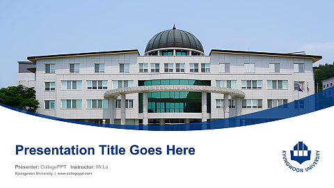 Kyungwoon University Course/Courseware Creation PPT Template