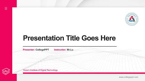 Yonam Institute of Digital Technology Thesis Proposal/Graduation Defense PPT Template