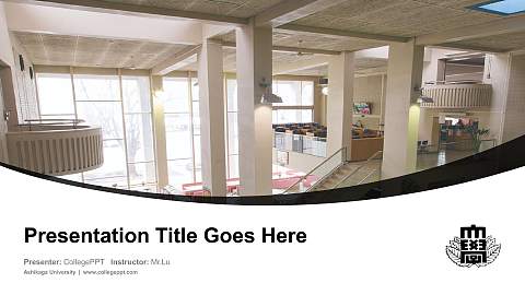 Ashikaga University Course/Courseware Creation PPT Template