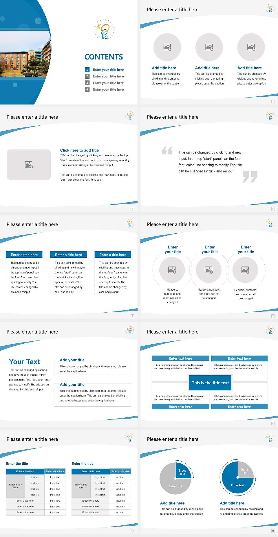 Korea Polytechnic V Gimje Course/Courseware Creation PPT Template4:3 ratio PPT effect preview image2