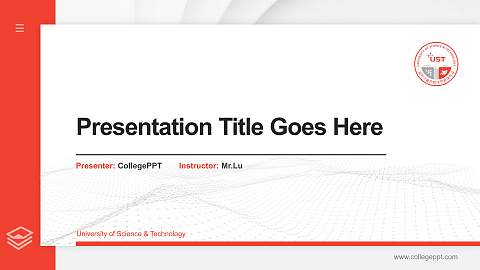 University of Science & Technology Thesis Proposal/Graduation Defense PPT Template