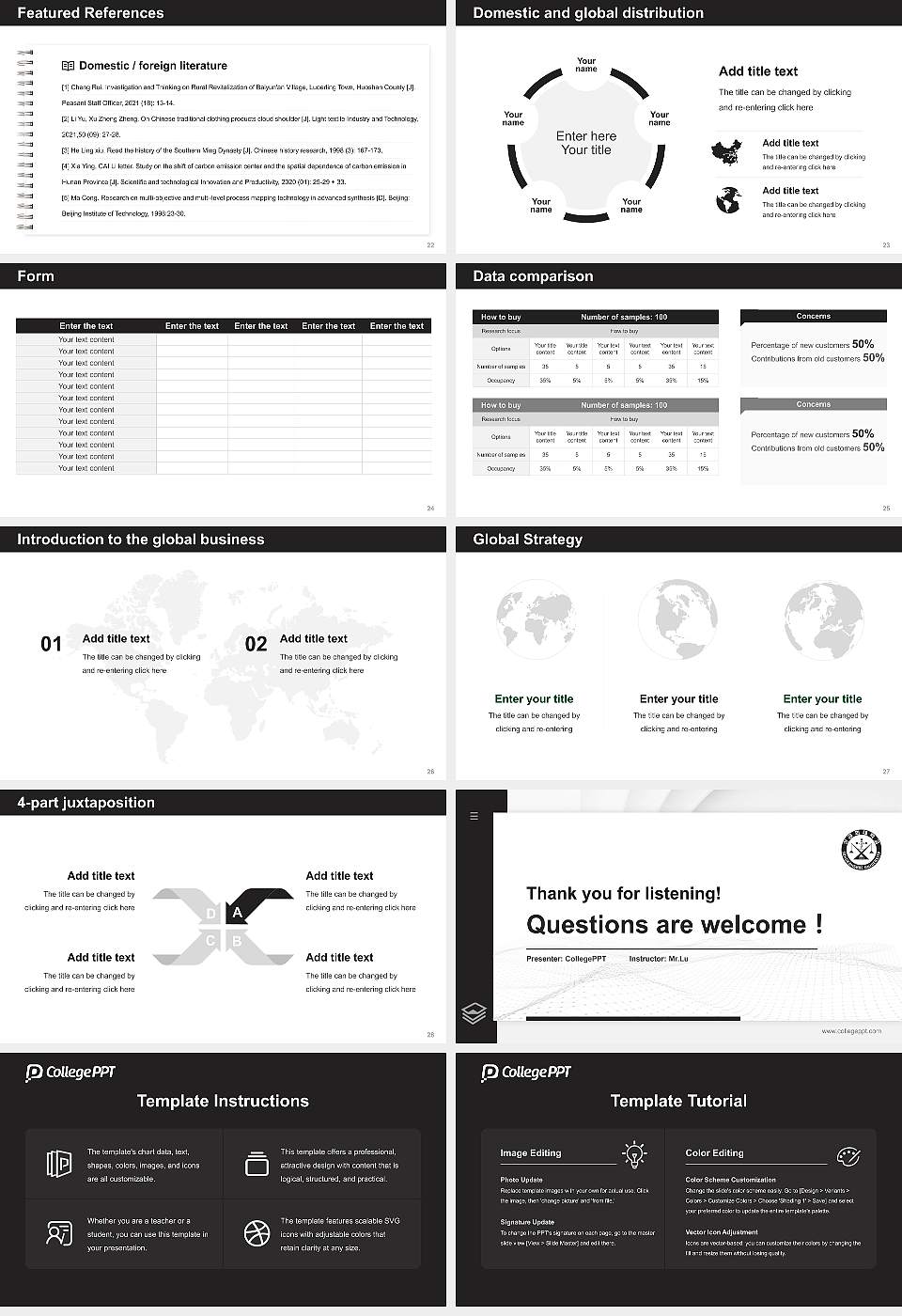 Sungkonghoe University Thesis Proposal/Graduation Defense PPT Template16:9 ratio PPT effect preview image4