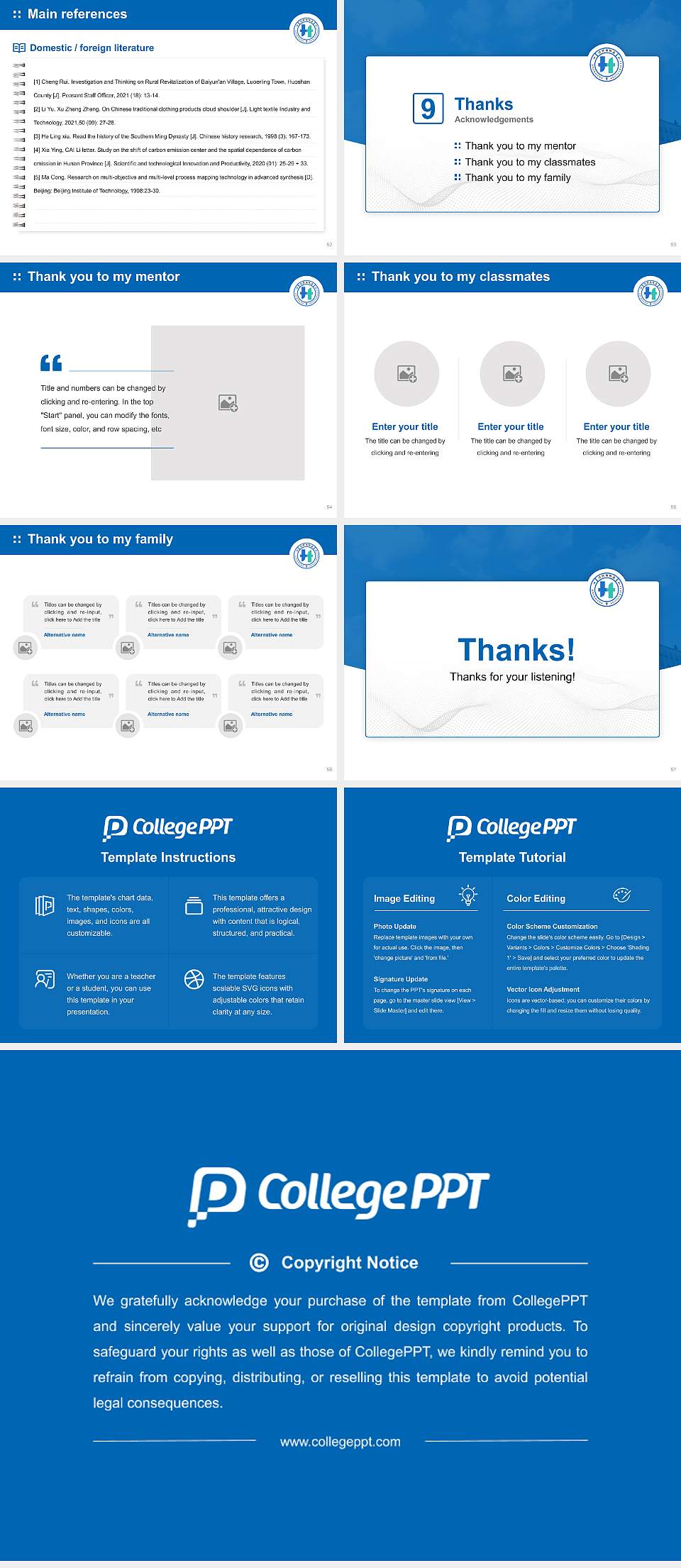 Shinheung College Graduation Thesis Defense PPT Template4:3 ratio PPT effect preview image7