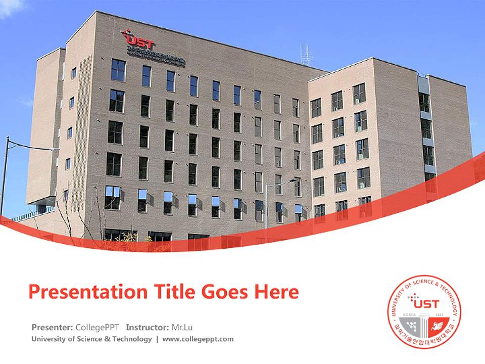 University of Science & Technology Course/Courseware Creation PPT Template4:3 ratio PPT effect preview image5