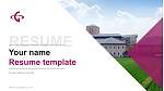 Chugoku Gakuen University Resume PPT Template