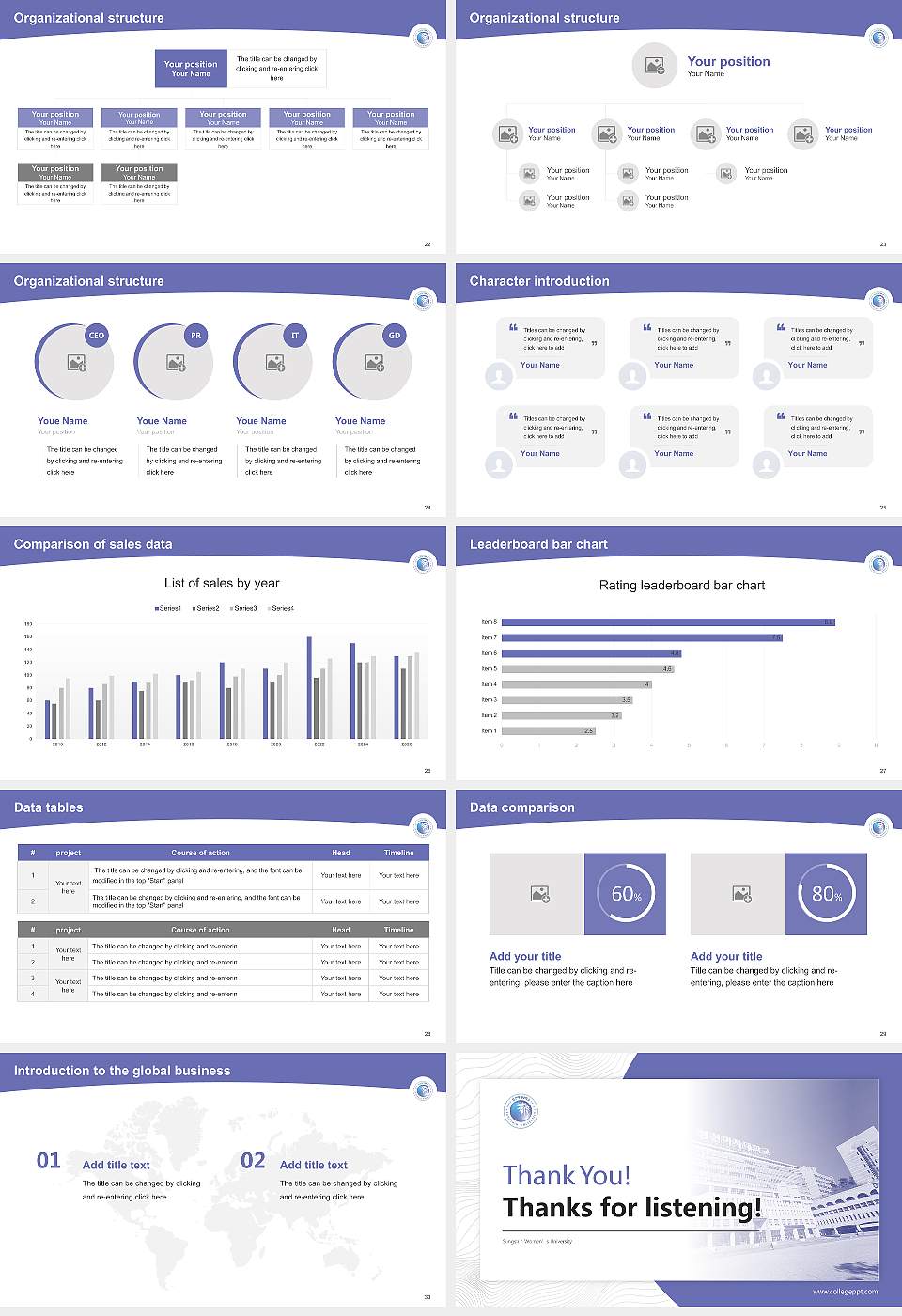 Sungshin Women’s University Academic Presentation/Research Findings Report PPT Template16:9 ratio PPT effect preview image4