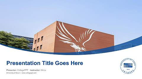 University of Seoul Course/Courseware Creation PPT Template