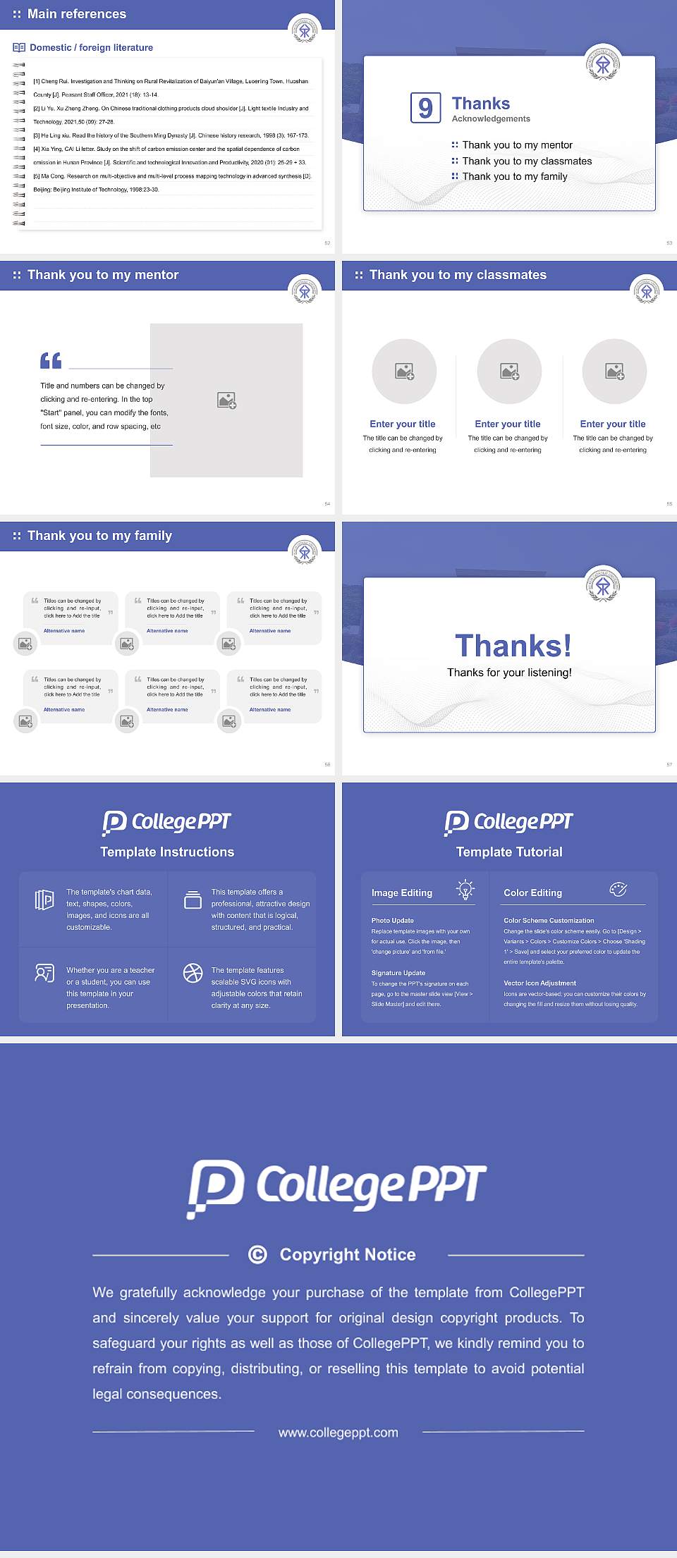 Suwon Catholic University Graduation Thesis Defense PPT Template4:3 ratio PPT effect preview image7