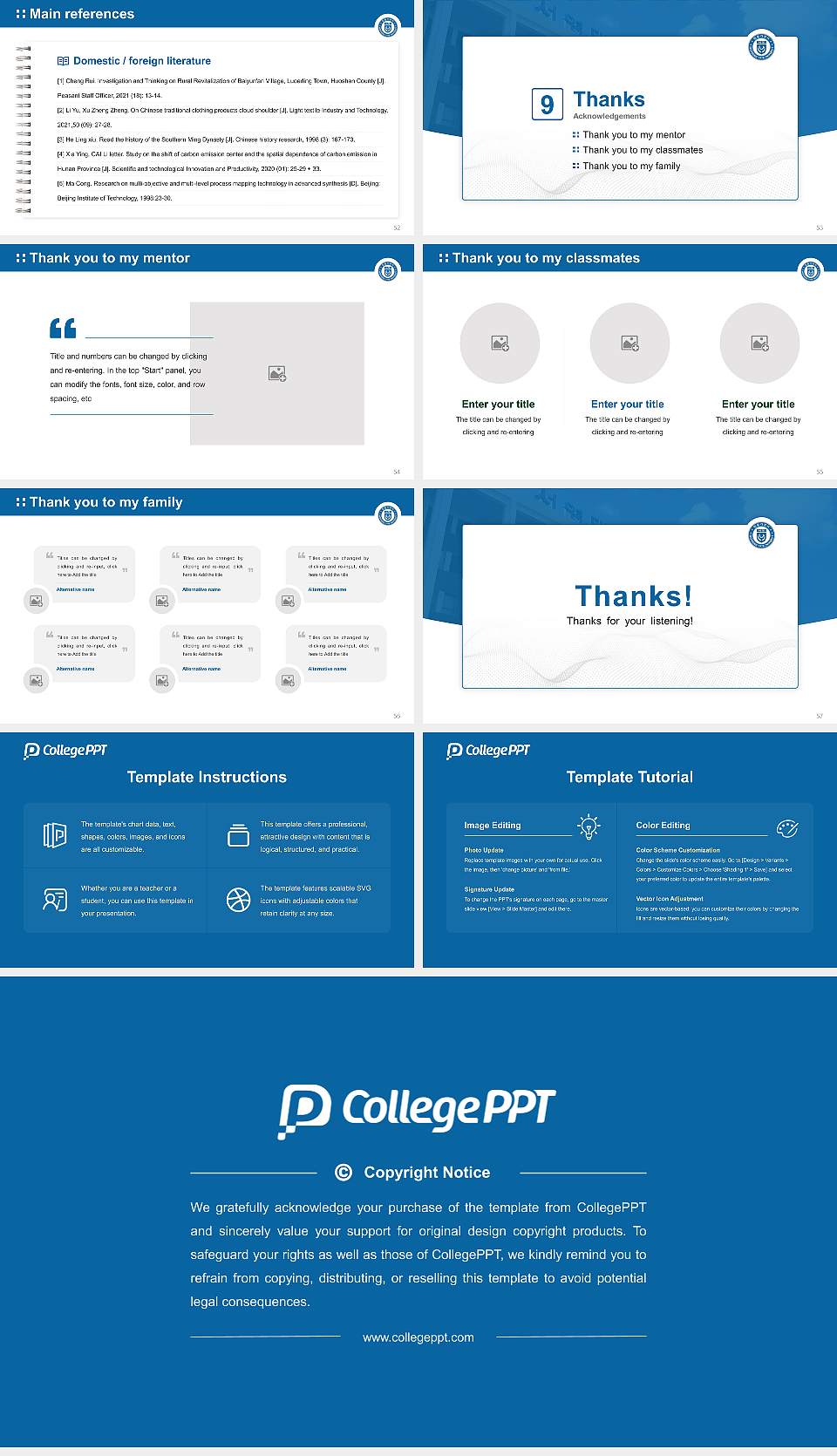 Seoyeong University Graduation Thesis Defense PPT Template16:9 ratio PPT effect preview image7