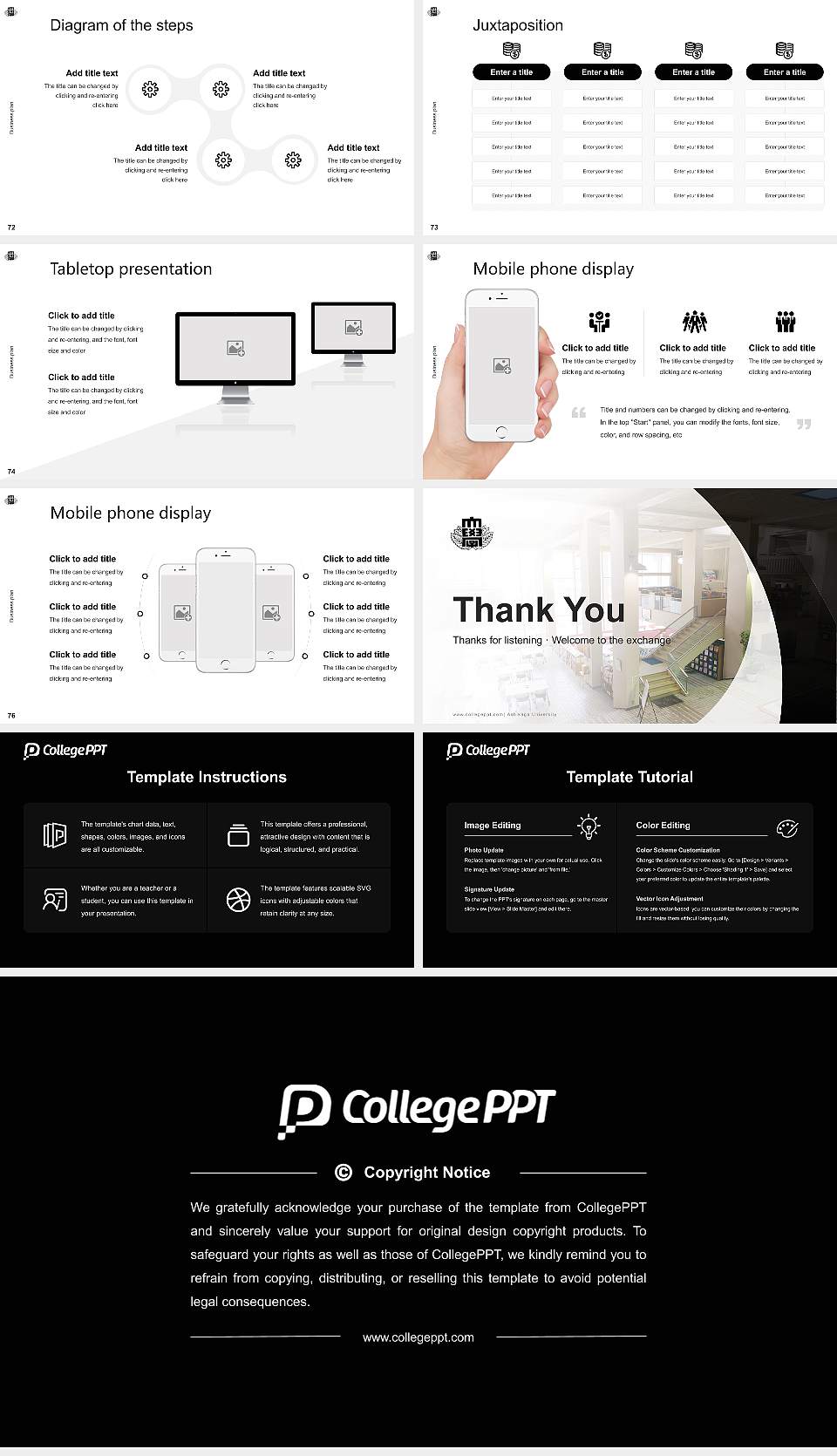 Ashikaga University Competition/Entrepreneurship Contest PPT Template16:9 ratio PPT effect preview image9