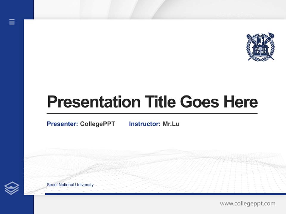 Seoul National University Thesis Proposal/Graduation Defense PPT Template4:3 ratio PPT effect preview image5