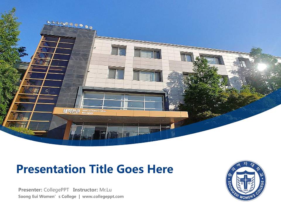 Soong Eui Women’s College Course/Courseware Creation PPT Template4:3 ratio PPT effect preview image5