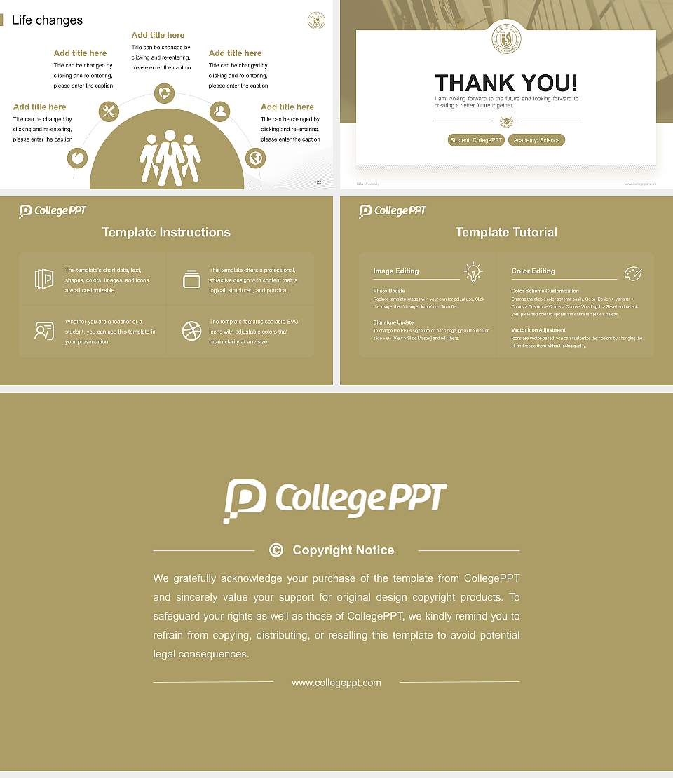 Silla University National Scholarship Defense PPT Template16:9 ratio PPT effect preview image4