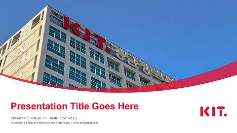 Kyungnam College of Information and Technology Course/Courseware Creation PPT Template