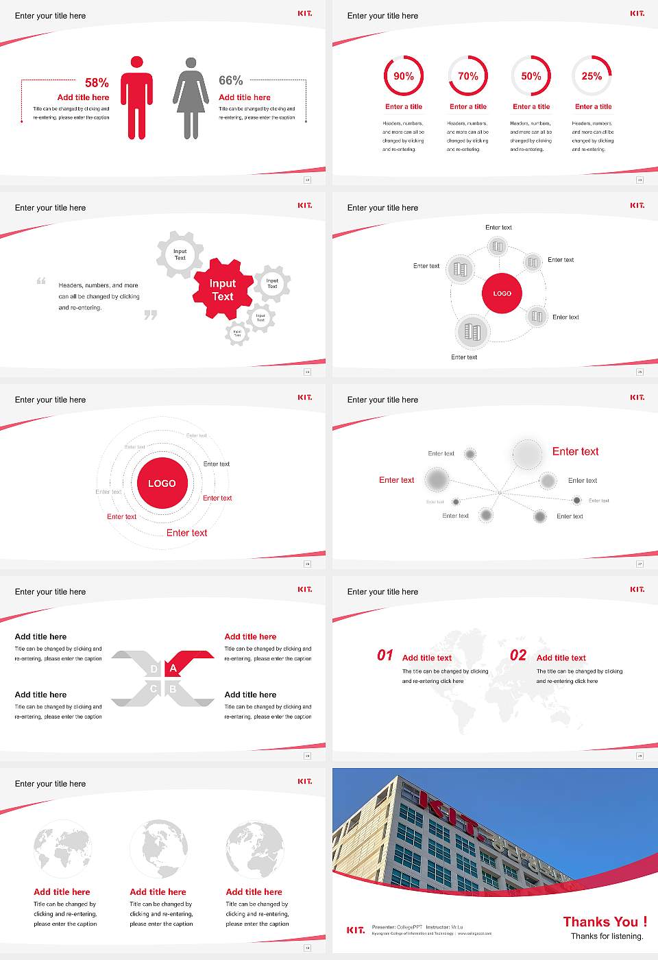 Kyungnam College of Information and Technology Course/Courseware Creation PPT Template16:9 ratio PPT effect preview image4