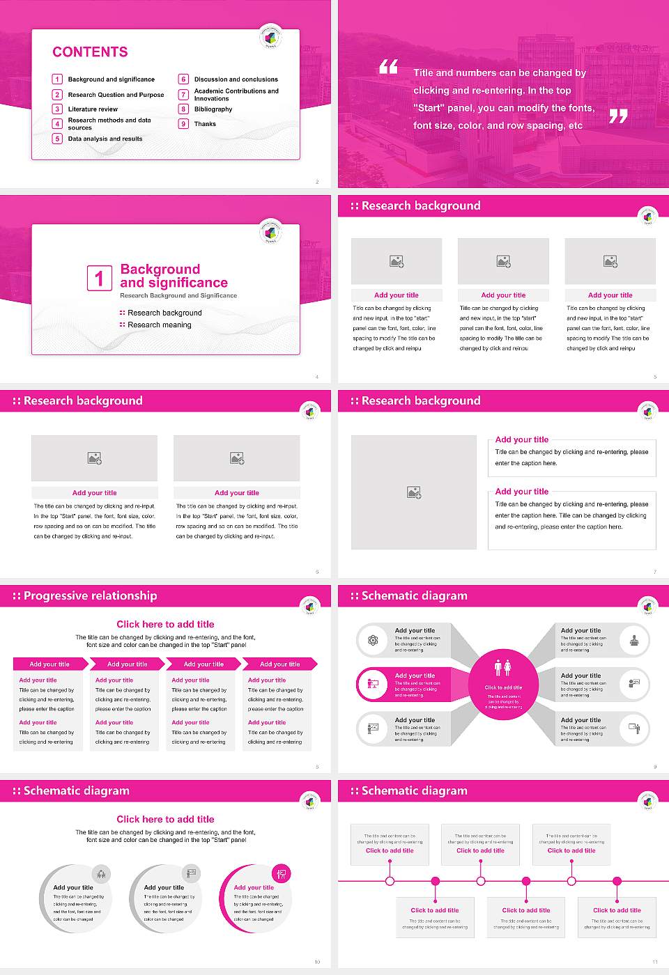 Yeonsung University Graduation Thesis Defense PPT Template16:9 ratio PPT effect preview image2
