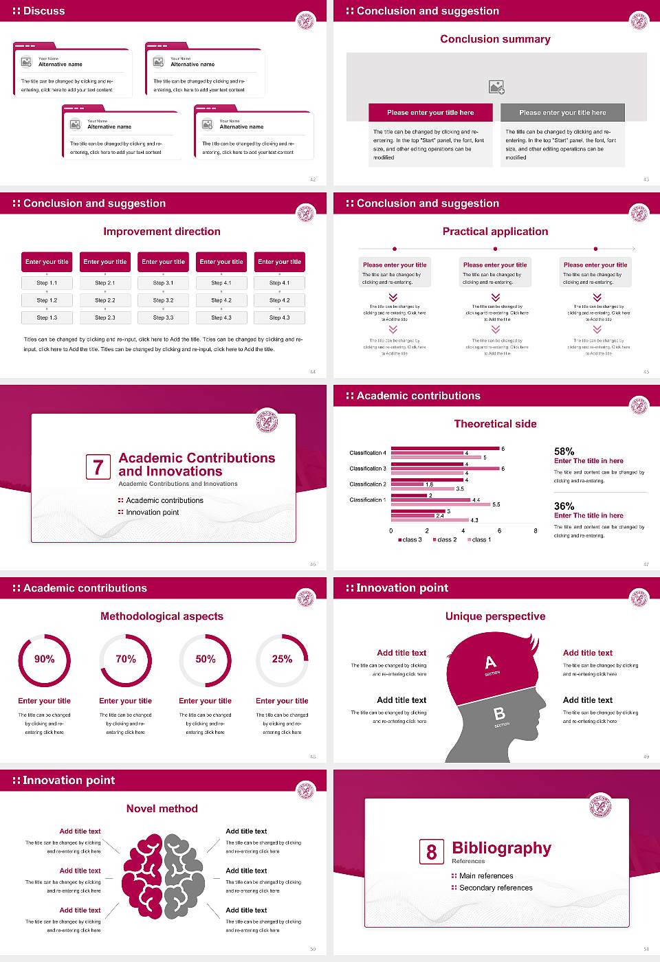 Seoul Jangsin University Graduation Thesis Defense PPT Template16:9 ratio PPT effect preview image6