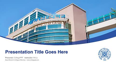 Seoul Women’s College of Nursing Course/Courseware Creation PPT Template