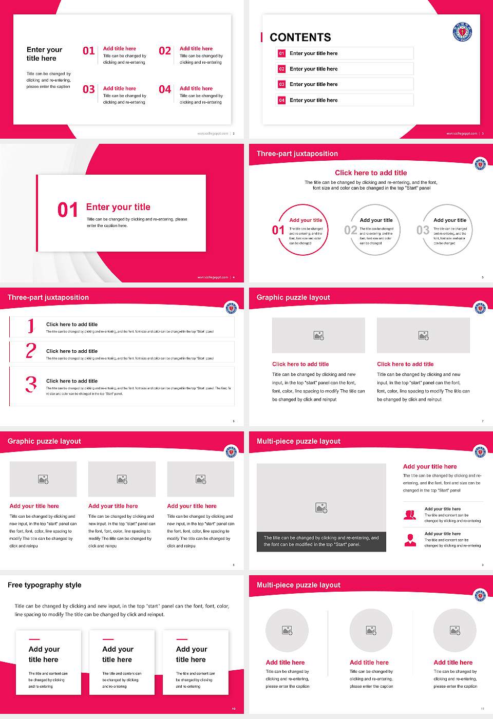 Luther University Academic Presentation/Research Findings Report PPT Template16:9 ratio PPT effect preview image2