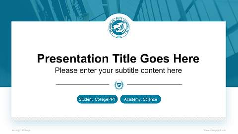 Yeungjin College National Scholarship Defense PPT Template