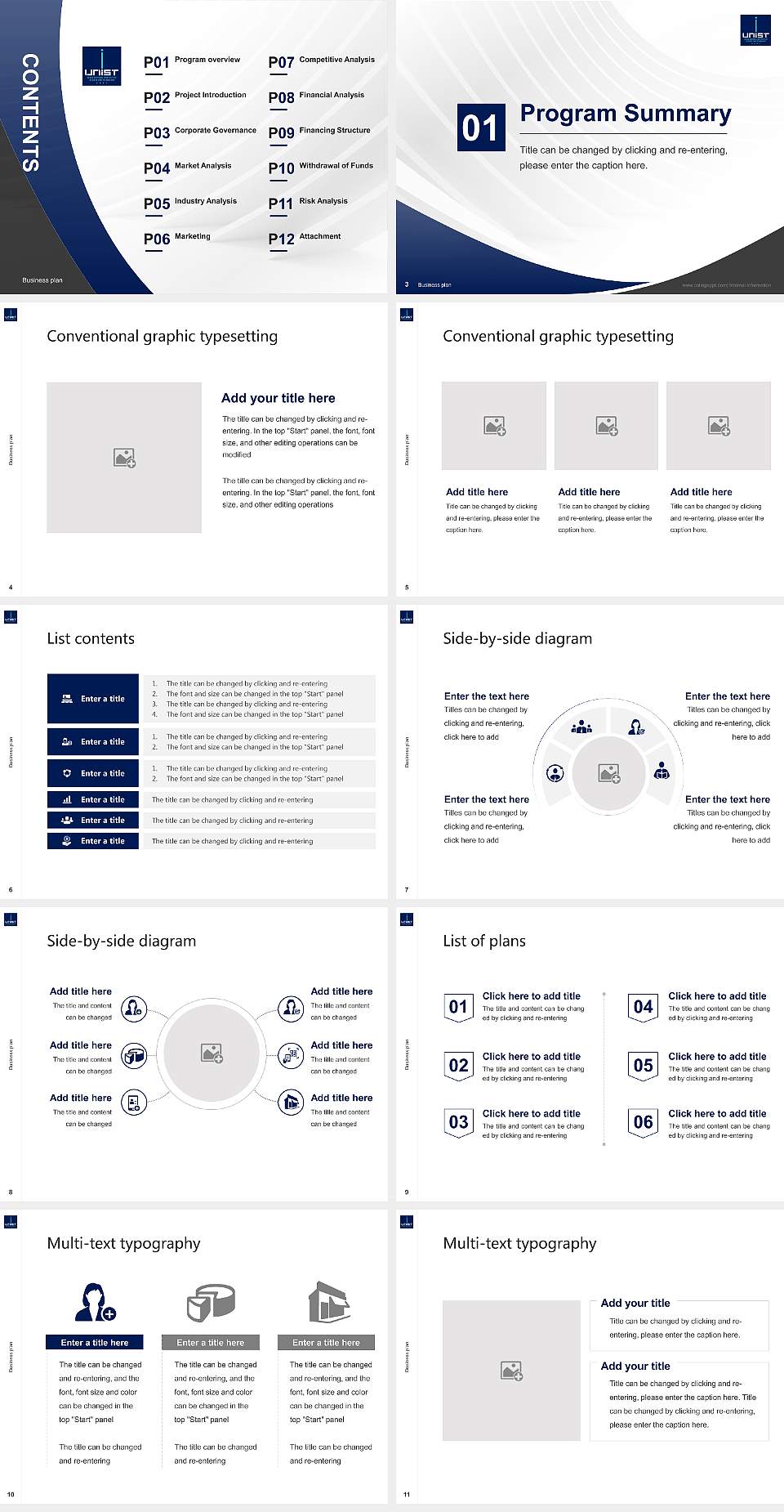 Ulsan National Institute of Science and Technology Competition/Entrepreneurship Contest PPT Template4:3 ratio PPT effect preview image2