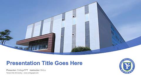 Yewon Arts University Course/Courseware Creation PPT Template