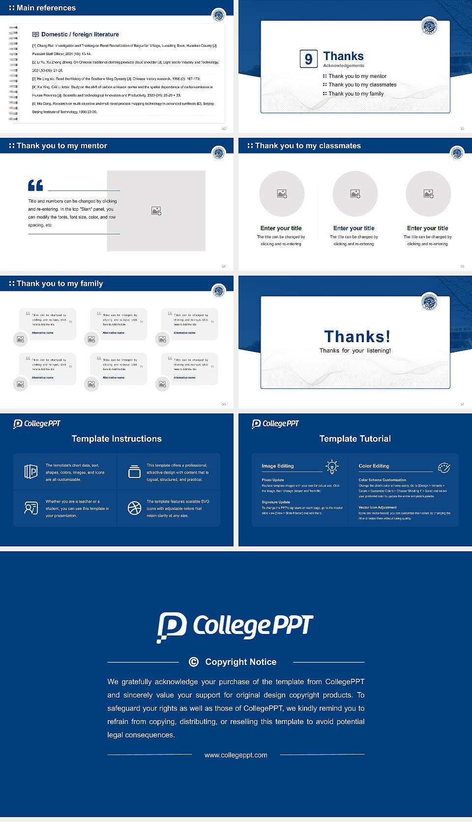 Yeungnam University Graduation Thesis Defense PPT Template16:9 ratio PPT effect preview image7