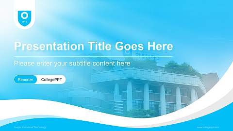 Yeojoo Institute of Technology Lecture Sharing and Networking Event PPT Template
