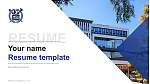 Seoul National University Resume PPT Template