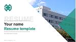 Fukui Health Science University Resume PPT Template