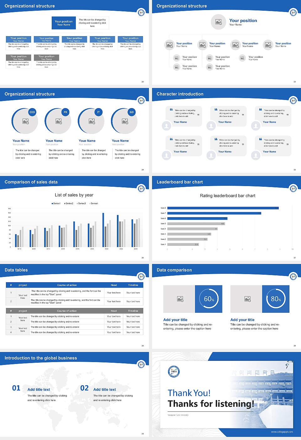 Youngnam Cyber University Academic Presentation/Research Findings Report PPT Template16:9 ratio PPT effect preview image4
