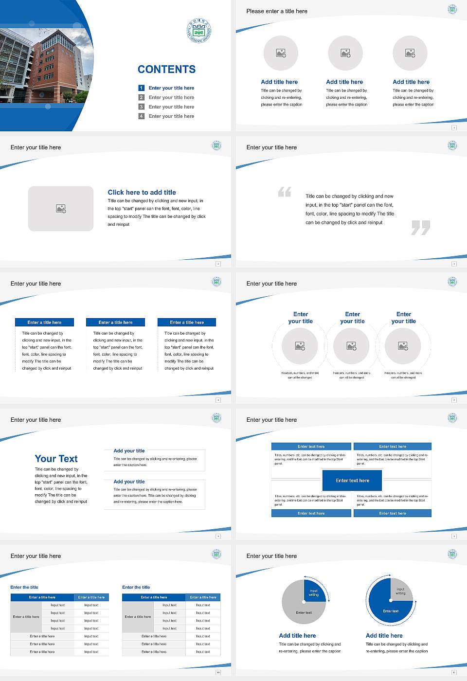 Miryang National University Course/Courseware Creation PPT Template16:9 ratio PPT effect preview image2