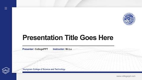 Yeungnam College of Science and Technology Thesis Proposal/Graduation Defense PPT Template