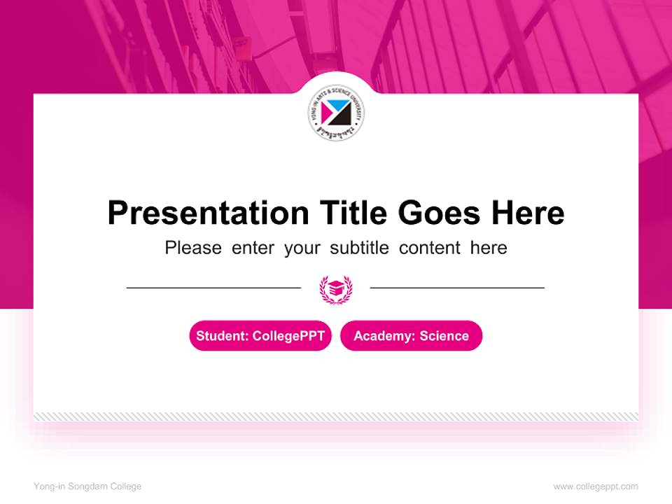 Yong-in Songdam College National Scholarship Defense PPT Template4:3 ratio PPT effect preview image4